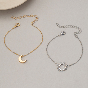 Elegante Brazalete de Girasol para Mujer con Colgante Geométrico de Naturaleza Fresca, Joyería de Moda Dorada, Diseño de Lujo y Ligero - Product Image 3