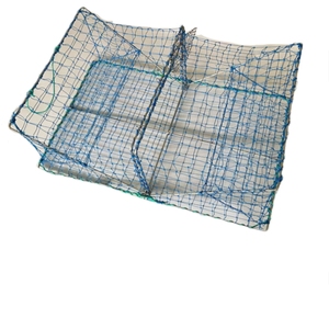 Customized Commercial Square Metal Frame Crab Trap <strong>Pot</strong> Net Bait PE Material <strong>for</strong> <strong>Lobster</strong> and Fish Aquaculture <strong>Sales</strong> - Product Image 1
