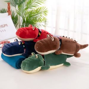 Gros climatiseur couette pingouin crocodile éléphant licorne en peluche jouet sieste couverture poupée oreiller - Product Image 6
