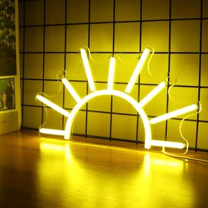 Sunrise Neon Sign USB LED Acrílico Sunset Yellow Neon Light Dormitorio Lámpara para el <span class=keywords><strong>hogar</strong></span> Regalo para hombre Cueva Niños Habitación Boda Decoración de pared - Product Image 5