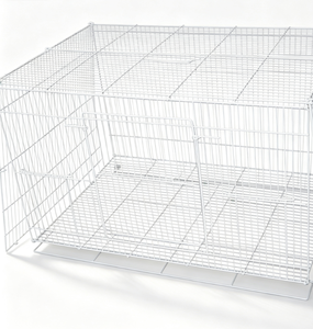 Factory Supply Foldable Welded Chicken <b>Rabbit</b> Cage, Collapsible Weld <b>Wire</b> Pet Cage for Farm Poultry Breeding - Product Image 1