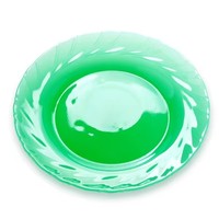 Europäischer Großhandel: Luxuriöse Jade-grüne Glas-Platzteller für Hochzeiten und Heimdekoration