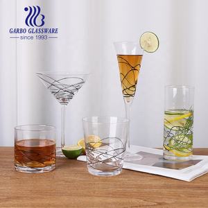 Vajilla de venta superior, cristalería hecha a mano, vaso de cristal de alta calidad, hecho a mano vaso de cristal, 355ml, vaso de agua para beber vino y cerveza - Product Image 1