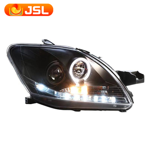 Faros Delanteros LED Retrofit para Toyota Vois 2008-2013, Luces de Circulación Diurna Genius, Lente de Proyector, Faros con Efecto Sombra - Product Image 1