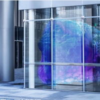 InVisia Panneau LED d'intérieur P6.25, densité de 25600 pixels, signalisation numérique haute luminosité, transparent à 90%, ultra léger, pour affichage sur pied ou suspendu