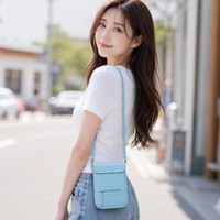 Porte-passeport, pochette de cou, portefeuille de voyage pour femmes, blocage RFID, sécurité, portefeuille de voyage fin avec cordon de cou