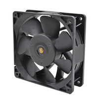 Ventilateur de refroidissement pour équipement de télécommunications DC 12038, haute pression statique, ventilateur à double roulement à billes PWM