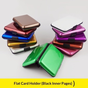 <span class=keywords><strong>Porte</strong></span>-cartes de crédit et boîte à cartes de visite en alliage d'aluminium, boîte à cartes bancaires antimagnétique, <span class=keywords><strong>porte</strong></span>-<span class=keywords><strong>monnaie</strong></span> de couleur unie - Product Image 6