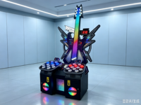 Máquina de Juego Arcade de Batería y Baile para Dos Jugadores, Operada con Monedas/Billetes, Simulador de Ritmo Musical para Centros de Juego