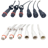 Câble d'extension industriel IP65 mâle/femelle, gaine en PVC, longueur de câble 20 cm, connecteur étanche 2/3/4/5 broches M12/M14