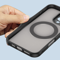 Sensation de la peau mat antichoc magnétique Invisible support de support rotatif étuis mobiles couverture pour iPhone 16 15 14 13 12 Pro Max Plus