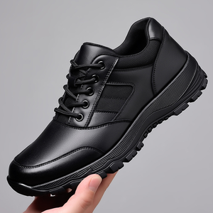 Baskets décontractées en cuir véritable pour hommes, style créateur, pour l'automne et les activités sportives en extérieur - Product Image 5