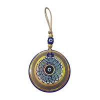 10X22 CM Ornement mural en verre Evil Eye Décoration murale élégante