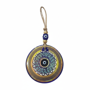 10X22 CM Glass Evil Eye Adorno de pared Decoración de acento de pared elegante - Product Image 2