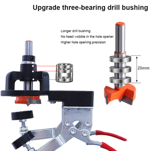 ตัวระบุตำแหน่งประตูตู้แบบเจาะรูชุดติดตั้งน่าเบื่อปลอกสว่านอเนกประสงค์ซ่อนขนาด35มม. บานพับถ้วย - Product Image 4