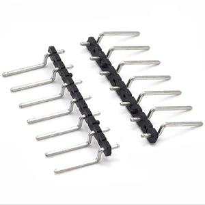 Conector de pines DIN de latón de paso de 2.54mm, de una sola fila, ángulo recto, SMT, carcasa de nailon, PCB, SQ0.64mm H1.0mm 1*13P - Product Image 1