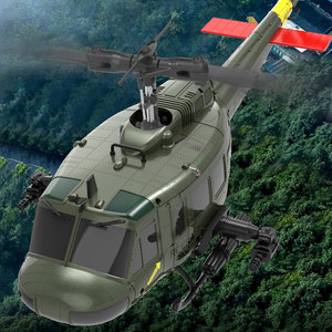 JJRC C032 UH-1 1/48 Échelle 6 Canaux Aileron Gratuit Stunt Hélicoptère Jouets 2.4g Rc Fighter Hobby <span class=keywords><strong>Avion</strong></span> Avec Positionnement Intelligent - Product Image 5
