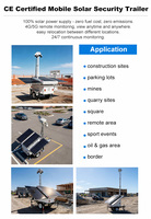 Remolque con Cámara Solar de 3x400W y Mástil de 6m, Impermeable, Salida AC/220V para Seguridad en Obras de Construcción y Áreas Remotas, Operación 24/7