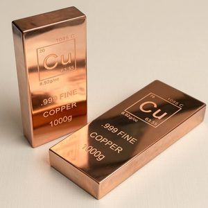 1kg 99.9% Pure Custom <b>Weight</b> Investment Copper Bar Factory Direct <b>Small</b> MOQ Welding Bending Hexagon Copper Bullion - Product Image 3