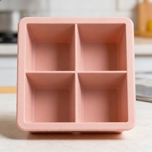 Molde de Silicona Cuadrado para Cubitos de Hielo, 6 Cavidades, Personalizable al por Mayor, Bandeja de Silicona Reutilizable de Grado Alimenticio - Product Image 5