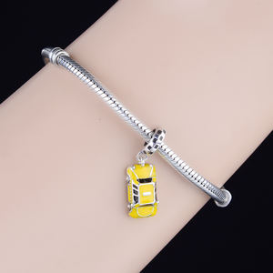 Cuentas de plata de ley 925 para mujer, accesorio de cuentas de <span class=keywords><strong>Taxi</strong></span> de Nueva York, compatible con pulseras de dijes de marca originales, fabricación de joyas - Product Image 5
