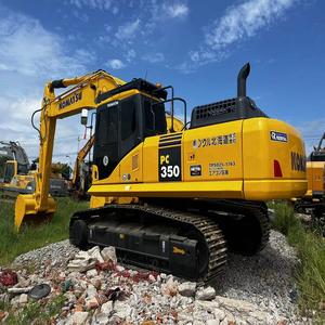 Excavatrice hydraulique sur chenilles 35 tonnes Komatsu PC350 d'occasion en vente chaude avec boîte de vitesses pour moteur central - Product Image 1