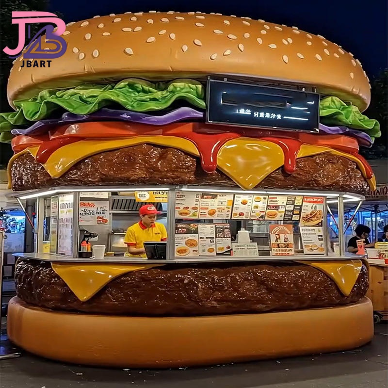 Buy In Bulk Hamburger Statue High-Quality Fiberglass Material