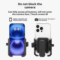 Support de téléphone universel à aimant puissant rotatif à 360° en alliage d'aluminium avec base en nylon à 6 aimants pour équipement de gym, voiturette de golf et vélo de route