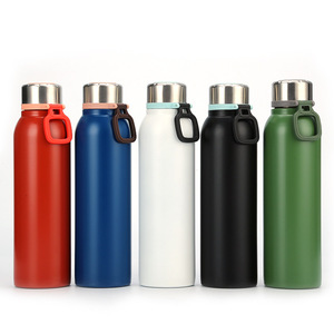 Botella de Agua de Acero Inoxidable 304 de Doble Pared con Aislamiento al Vacío Personalizable de 600 ml, con Asa, Aislamiento Térmico de 6-12 Horas - Product Image 1