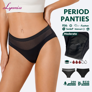 LYNMISS Bragas Menstruales Personalizadas XXL de Bambú SIN PFAS, Pantalones Menstruales de Bambú, Culotte Menstrual para Niñas - Product Image 1