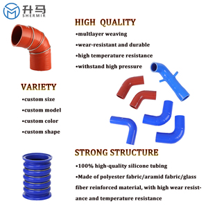 Tuyau Réducteur <span class=keywords><strong>Flexible</strong></span> en Silicone Tressé Universel OEM, Renforcé en Acier Inoxydable, Résistant à la Chaleur, 19mm, pour Découpe de Tuyaux en Silicone - Product Image 2