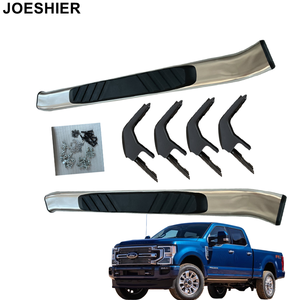 JOESHIER Aluminum Alloy Off-Road Side <b>Steps</b> Running <b>Board</b> for Ford F250 Regular Cab Pickup 2017-2019 High Quality Auto Parts - Product Image 2