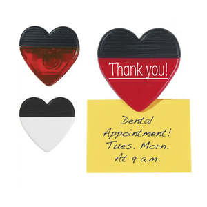 Heart Shaped Magnetic Clips <b>Plastic</b> Refrigerator Magnets For Notes And Photos - Product Image 1