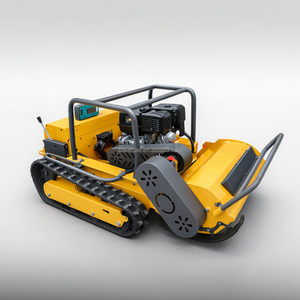 Mesin Pemotong Rumput Beroda Rantai Bensin Diesel Terlaris dengan Remote Control dan 36 Mata Pisau Y untuk Rumput Tinggi dan Duri - Product Image 6