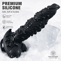 Dildo et plug anal texturés et massants unisexes pour le périnée, avec design étanche et base à forte succion - Jouet sexuel pour adultes