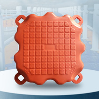 Pontons en HDPE pour usage intérieur/extérieur, peu d'assemblage requis, ponton flottant économique et simple pour parc aquatique, capacité de 500 kg