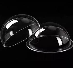Transparente halbkugel förmige staub dichte Acryl-Display abdeckung, dekorativer Lampen schirm, halbkreis förmiges Katzen bett Kunststoff-Baumhaus - Product Image 3