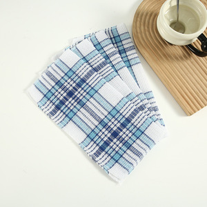 Cross Border Multi Functional Double Sided Checkered Dishcloth 30x30 Cm Oil Resistant Highly <b>Absorbent</b> Cleaning <b>Cloth</b> - Product Image 3