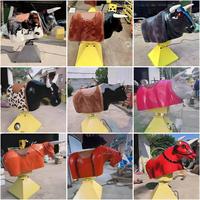 Matelas gonflable personnalisé pour fête en plein air Jeu de combat de taureaux d'équitation mécanique de rodéo gonflable pour enfants