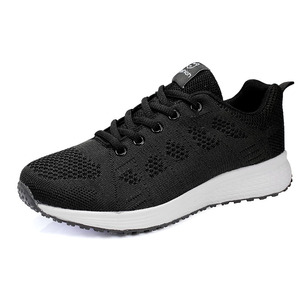 Zapatos de estilo casual para mujer, transpirables, con parte superior de punto, suela ligera y suave, con cordones, para uso diario al aire libre. - Product Image 6