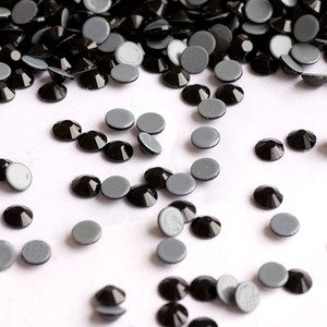Hierro en el diamante de imitación ss16 Jet de cristal negro Hotfix piedras - Product Image 3