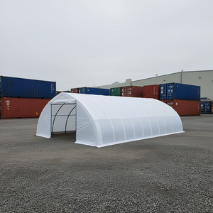 Abri de stockage robuste en PVC Tmg St3040v 30 x 40 avec portes traversantes et plafond en pente - Product Image 2