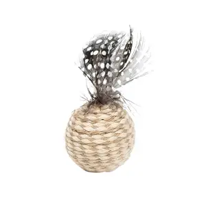 BPS Factory Großhandel Hot-Selling Pet Rope Geflochtener Ball Hund Katze Sisal Ball Interaktives Kratzen Katze Kätzchen Kau spielzeug