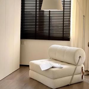 Petit canapé-lit pliant assis et dormir double tissu chaise de loisirs paresseux vent sable cheveux - Product Image 1