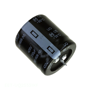 Condensateur SNAP TH EET-UQ2S331KF 330 uF traversant, en aluminium, 330UF 20% 420V – Distributeur agréé - Product Image 1