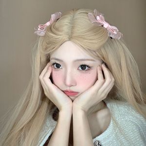 Sweet Creamy Pink <b>Bow</b> Hair <b>Clip</b>, Sweet and Soft Girl Hair <b>Clip</b>, Hairpin, Girlish Hair Accessory - Product Image 1
