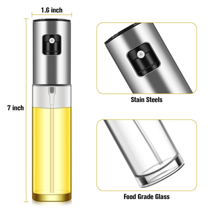 Glass Olive Oil Sprayer Mister 100ml Stainless Steel Leak-proof <b>Spray</b> Bottle Oil Dispenser for Kitchen Cooking Salad Bbq Baking - Product Image 3