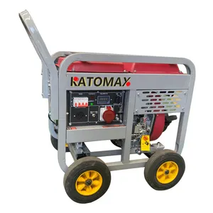 Katomax 낮은 연료 소비 휴대용 3kw/5kw6kw7kw8kw 디젤 가정용 발전기 220v/380v 단상 및 3 상 발전기