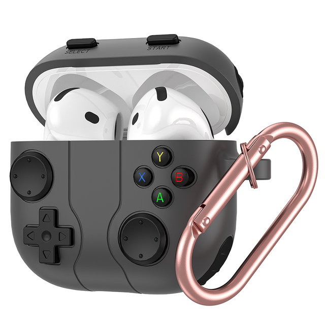 Creative Game Console Pattern 3D Cartoon Earphone Case for Apple Airpods 5 /4 ANC / 3 2 Pro Version Soft Silicone Case With Hook