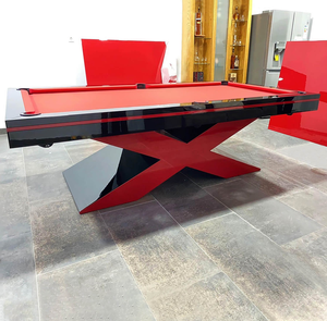 Table de billard de luxe 2026 en bois massif avec ardoises en pierre, <span class=keywords><strong>feutre</strong></span> à vitesse rapide, peinture laquée de haute qualité, table de billard moderne - Product Image 3